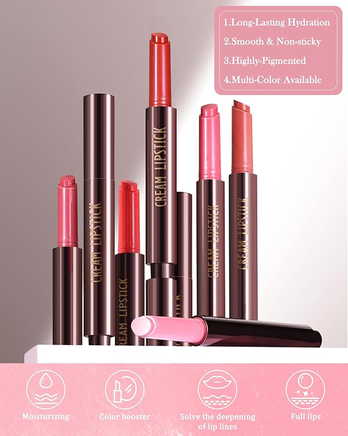 Hydrating Shimmer Lipstick,Moisturizing Jelly Lip Gloss,Shine Rose Red Lipstick Pen, Long Lasting Waterproof Tint Lip Balm Plumping Lip Stain Pen,Women's Day Makeup Gift for Women-05#