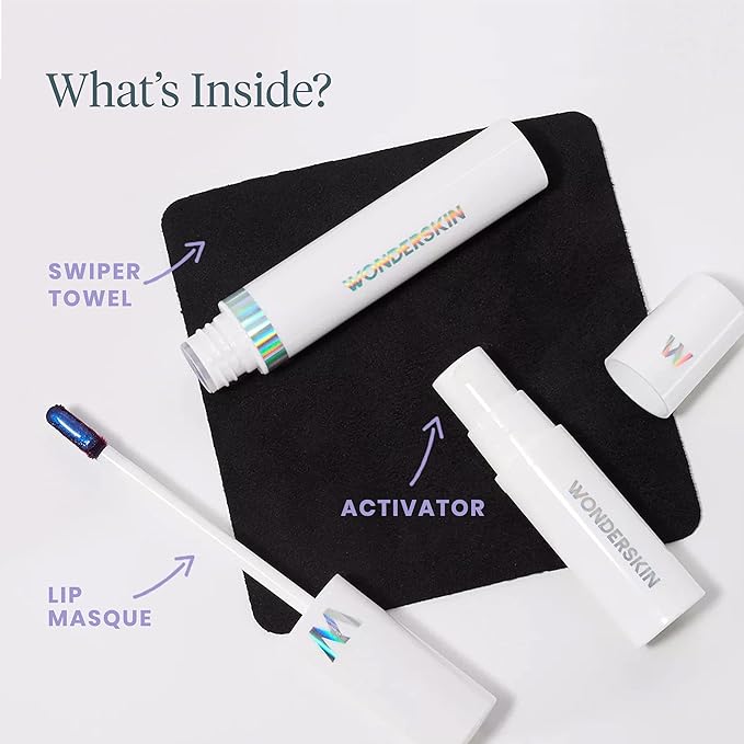 Wonderskin Wonder Blading Lip Stain Peel Off and Reveal Kit - Long Lasting, Waterproof Pink Lip Tint, Transfer Proof Natural Makeup Stain Kit (Beautiful)