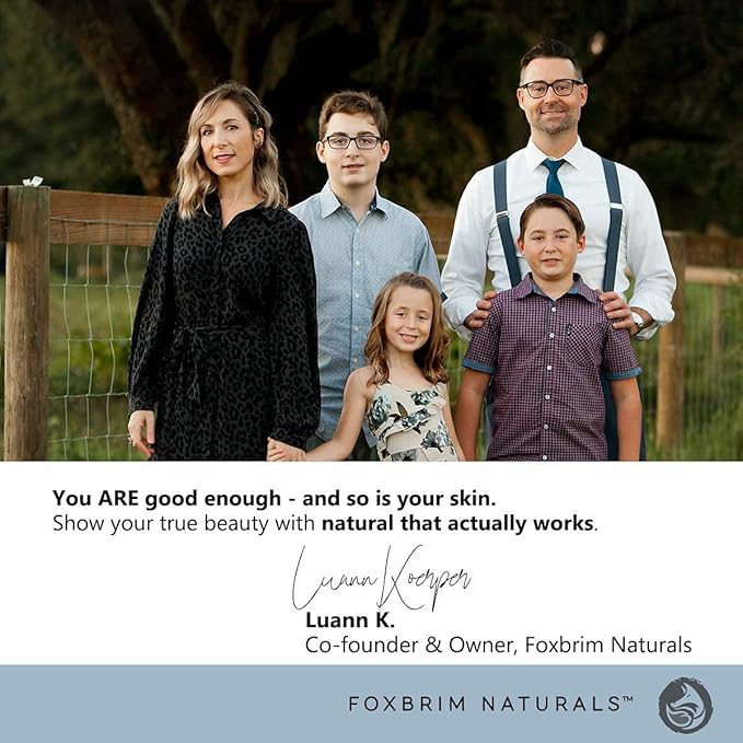 Peptides Serum for Face - Collagen Booster - Anti-Aging - Tighten Lift Hydrate & Plump All Skin Types, Reduce Fine Line & Wrinkles, All Natural Ingredients - Foxbrim Naturals (1 Fl Oz)