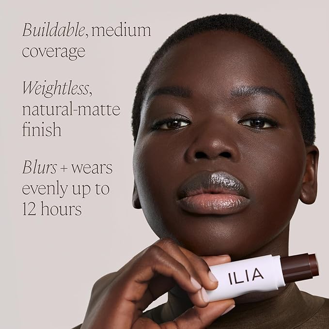 ILIA - Skin Rewind Complexion Stick - Foundation + Concealer + Skincare | Non-Toxic, Vegan, Cruelty-Free, Clean Makeup (2C - Balsa, 0.35 oz | 10 g)