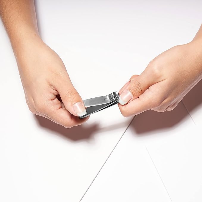 Tweezerman Glass Manicure Set Includes Nail Clipper, Cuticle Pusher, Glass Nail File, and Glass Nail Buffer