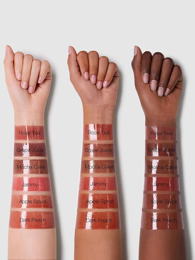 SHEGLAM Glaze Daze Lip Gloss Shiny Tinted Lip Gloss High Gloss Finish Plumping Lip Care Nourishing Not Easy to Fade Liquid Lip Cosmetics-Jammy