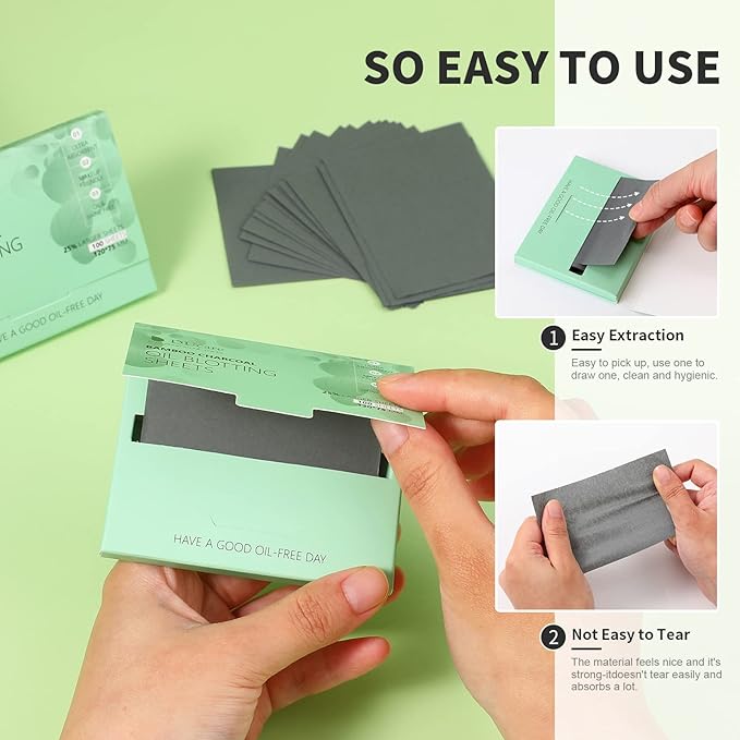 Oil Blotting Sheets for Face, DUcare 100 Counts For Face