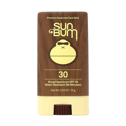 Sun Bum Original SPF 30 Sunscreen Face Stick | Vegan and Reef Friendly (Octinoxate & Oxybenzone Free) Broad Spectrum Moisturizing Roll-On UVA/UVB Sunscreen with Vitamin E | .45 oz (20-45030)