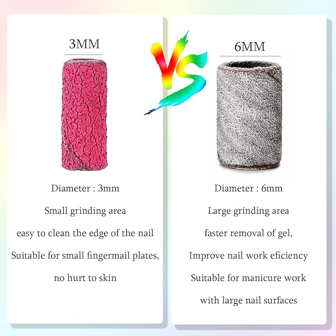 100pcs Nail Drill Bits Small