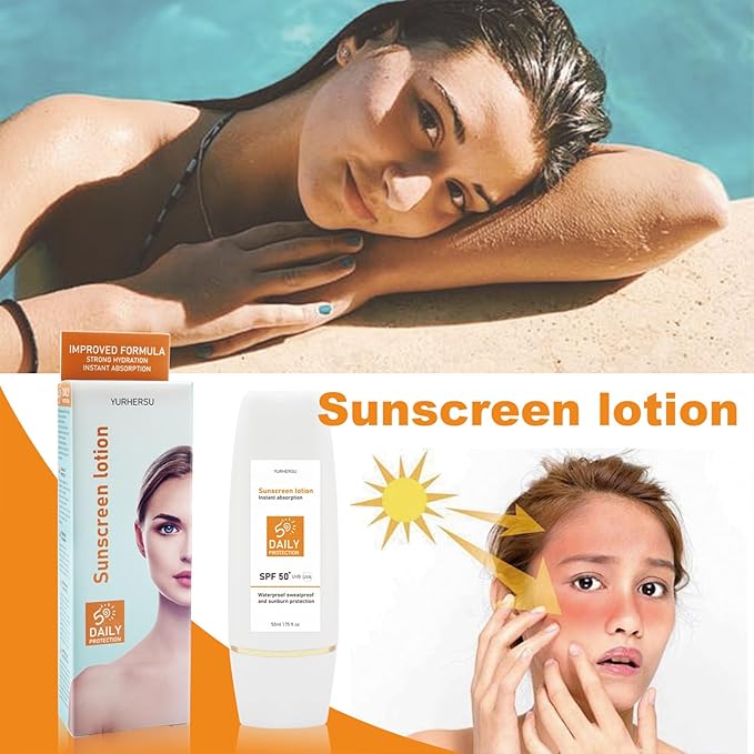 Body Sunscreen SPF 50,Waterproof, Hydrating,