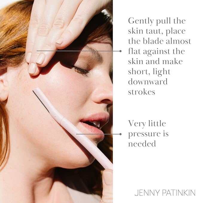 Dermaplaning Tool (3pcs) Set for Face, Expert Facial Razor for Women, Dermaplane Razor, Face Shaver for Women, Facial Dermaplaner, Peach Fuzz Remover, Exfoliated Skin & Hair Removal.