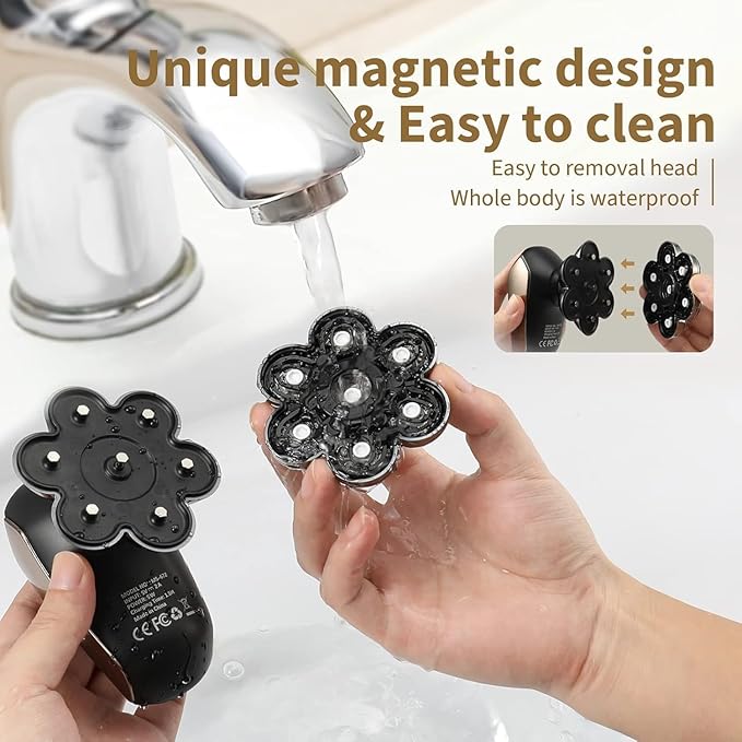 Head Shavers for Bald Men: 5-in-1 Electric Razor - IPX7 Waterproof Shaving Grooming Kit for Balder - Turbo Speed & Precision Blades