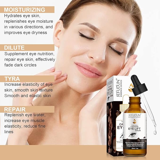 Caffeine eye serum, eye serum