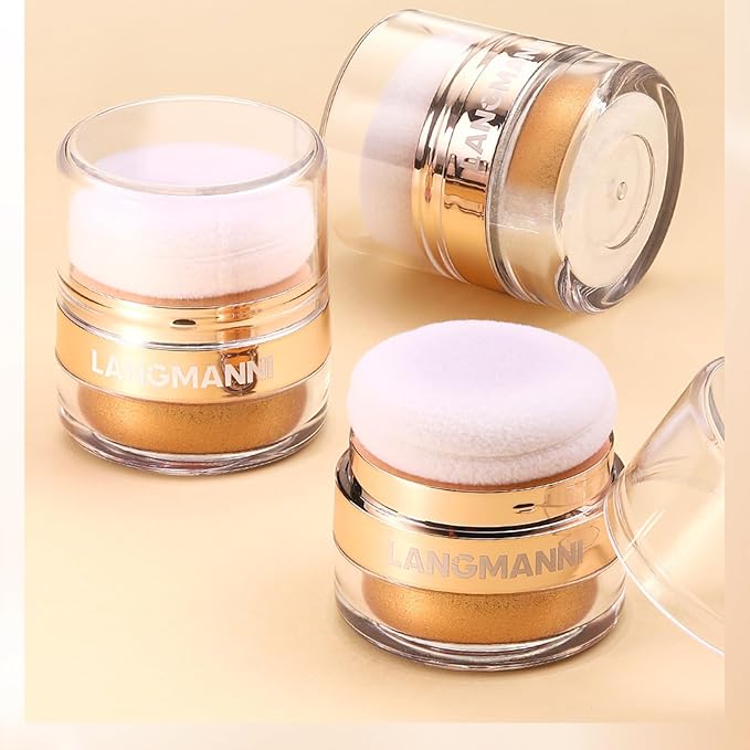 Polvo De Hadas Body Highlighter Powder, Face Brightening Golden Brown