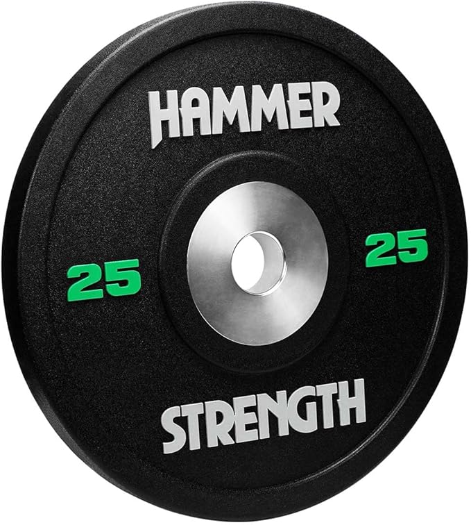 Hammer Strength 25Lb Black Urethane Bumper Plate