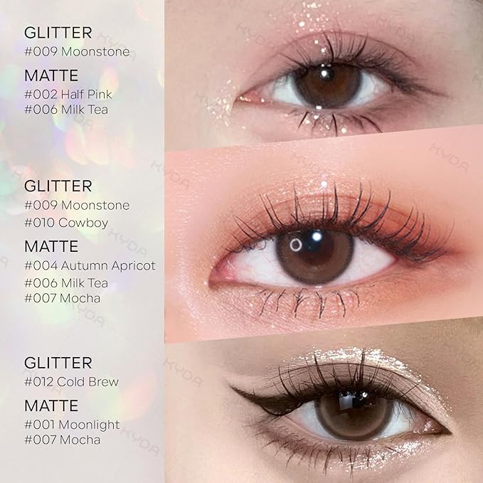 KYDA Single Matte Eyeshadow, Dusty Rose Pink Eyeshadow, Ultra-fine Smooth Powder, Lightweight Blendable Formula, Warm Tone Eyes Makeup, Mist Rose