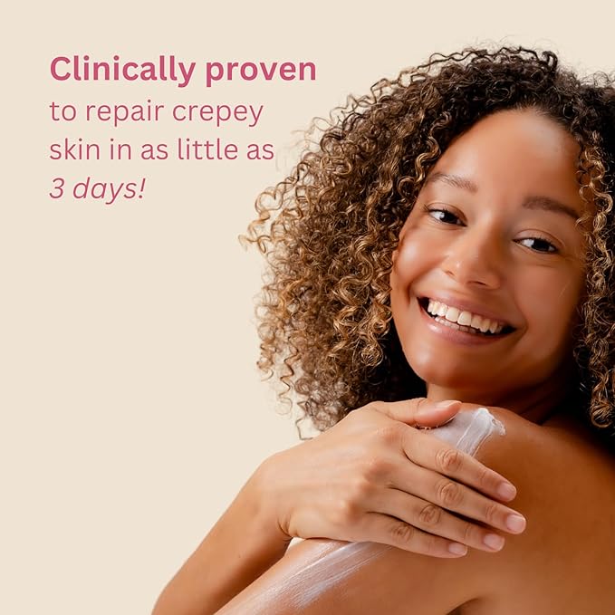 Nakery Skin Toning Body Butter for Women - Firming Body Lotion for Women - Peptide Infused Body Lotion for Crepey & Sagging Skin - Skin Firming Lotion for Neck, Arms & Legs - Vanilla Blossoms