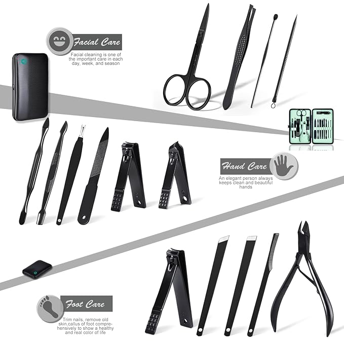 Professional Manicure Set 15 pcs,Stainless