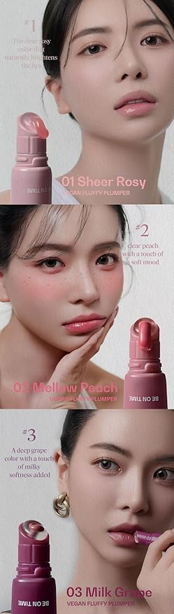 Vegan Fluffy Plumper, 0.35oz (04 BRICK MOCHA), High-Glossy Lip Gloss