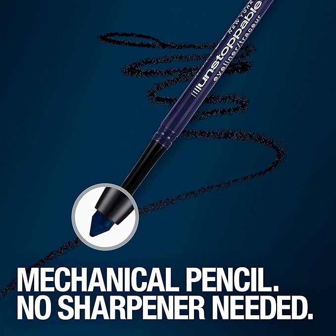 Maybelline Unstoppable Waterproof Mechanical Brown Eyeliner Pencil, Easy to Apply, Smooth Glide, Up to 24 Hour Wear, Espresso
