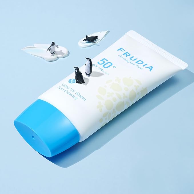 WELCOS FRUDIA Sun Block Day Cream Essence SPF | Organic Hydrating Face Cream Vegan Face Moisturizer for Dry Skin | Sun Screens Lotion Day Moisturizer Women Korean Skin Care 1.76 fl oz