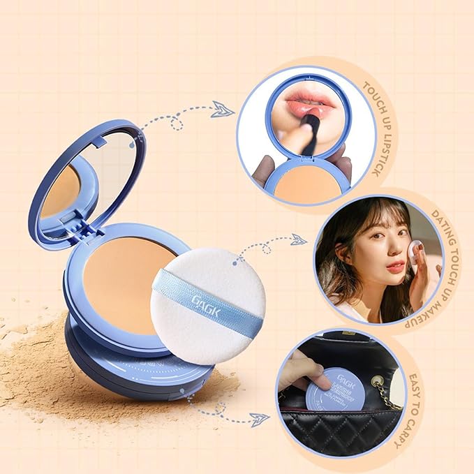 Oil Control Pressed Powder, Matte Smooth Face Setting (BEIGE 3#)