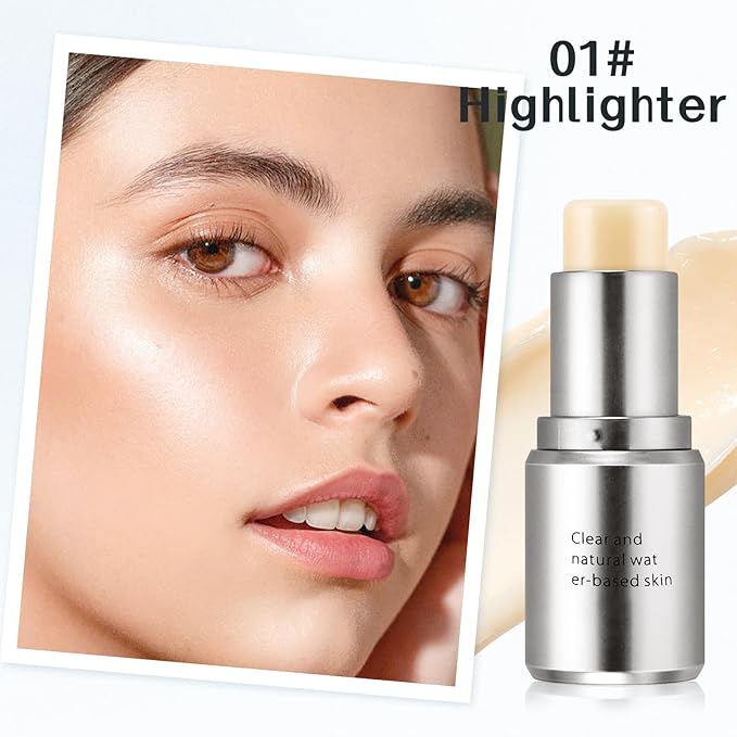 Boobeen Highlighter Makeup Stick, Cream Highlighter & Blush Dewy Finish