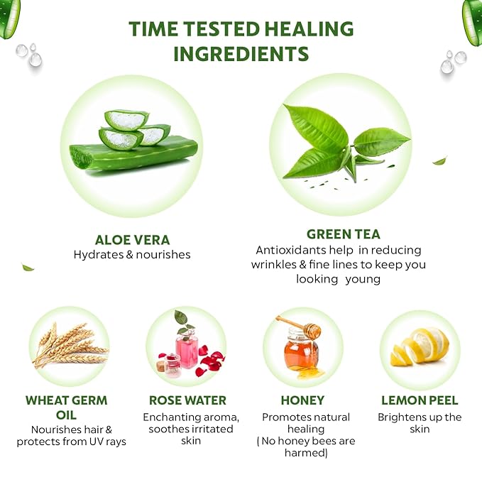 INDUS VALLEY Non-Toxic Aloe Vera Gel for Acne, Scars, Glowing & Radiant Skin Treatment (175 ml)