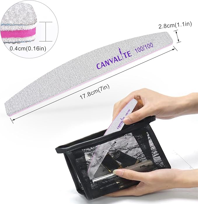 Canvalite 10pcs 100 Grit Nail