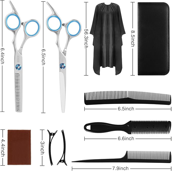 10 PCS Hair Cutting Scissors