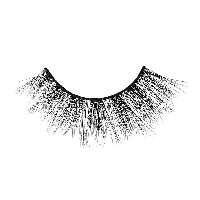 KISS Lash Couture LuXtensions Collection False Eyelashes, Flat Lash Technology, Super Slim Lash Band, Real Lash Extension Fibers, Reusable, Contact Lens Friendly Strip Lashes, Style 'Cashmere', 1 Pair
