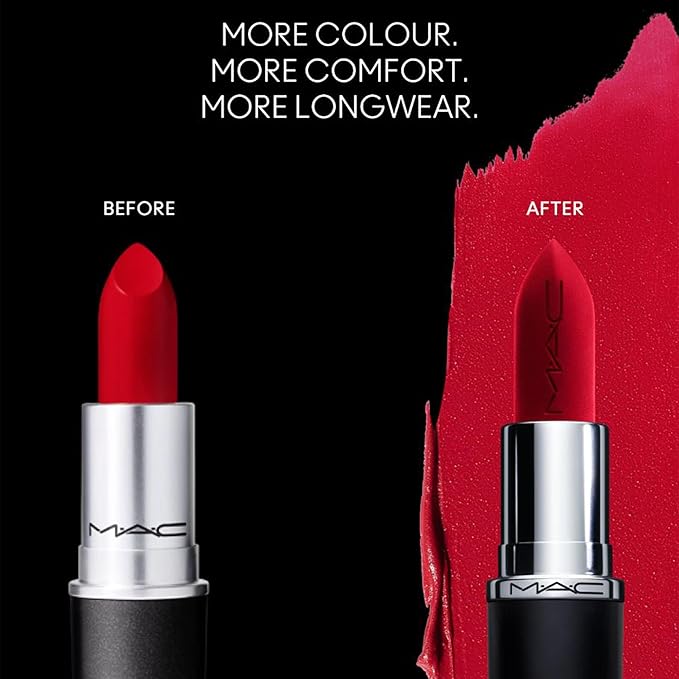 MAC Macximal Silky Matte - Ruby Woo for Women - 0.11 oz Lipstick