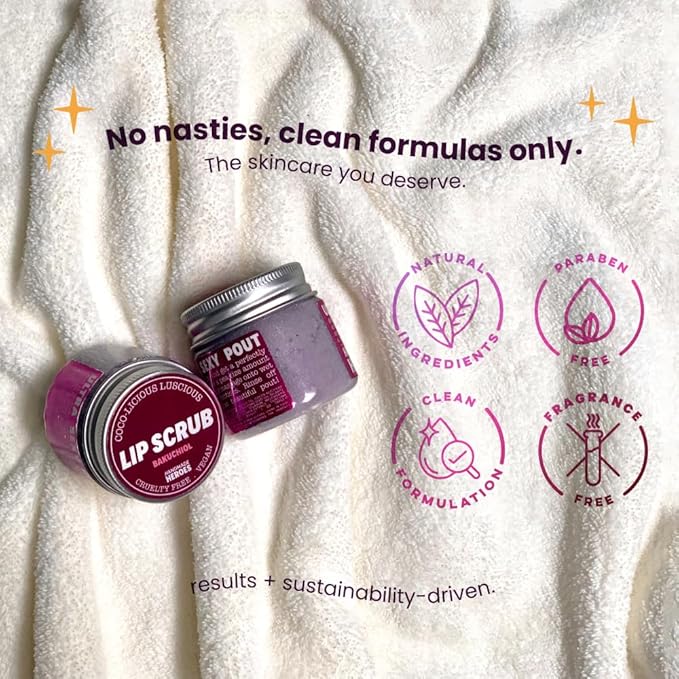 Handmade Heroes Bakuchiol Lip Scrub 1