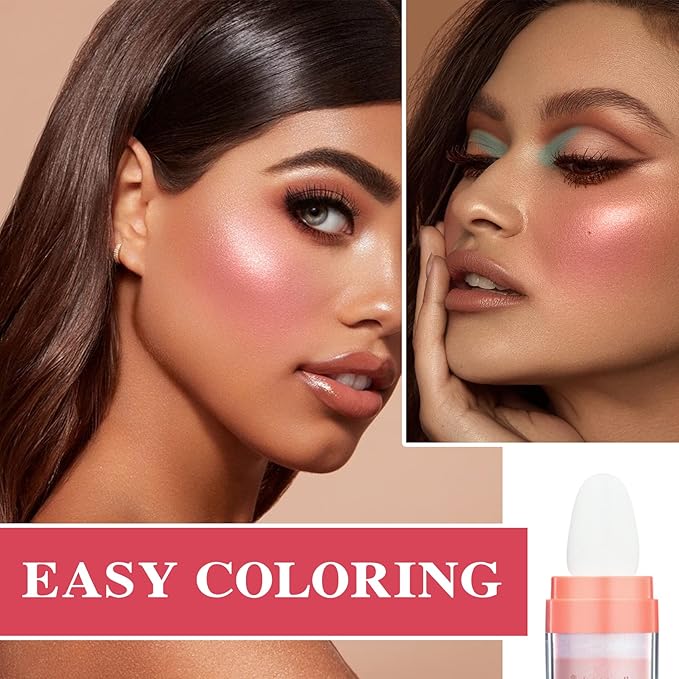 Polvo De Hadas Highlighter Powder Stick Body Face Makeup Gift-Pink