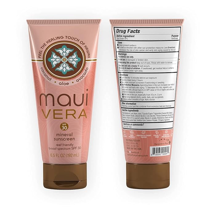 Maui Vera Reef Friendly Mineral Sunscreen (6.5)