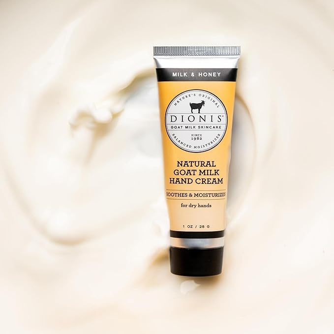 Dionis - Goat Milk Skincare Scented Hand Cream (1 oz) Set of 6, Moisturizing Lotion for Dry Skin, Good for Sensitive Skin, Cruelty-free and Paraben-free (Milk & Honey)