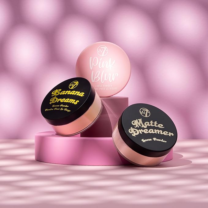 W7 Loose Face Powder Trio - 3 Piece Flawless Makeup