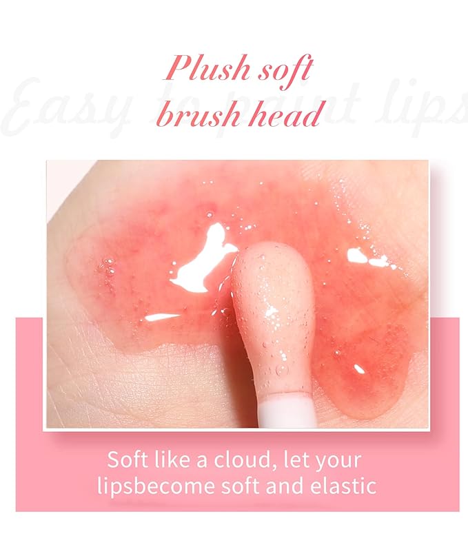 Ultimate Luxe Lip Oil Hydrating Fruit-Flavored Oils with Soft Brush for Moisturized, Full, and Radiant Lips (#01, SINGLE)