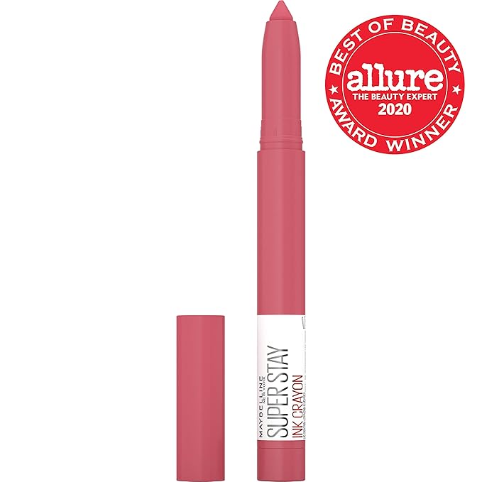 Maybelline Super Stay Ink Crayon Matte Longwear Lipstick Makeup, 145 Break The Ceiling, 0.04 oz