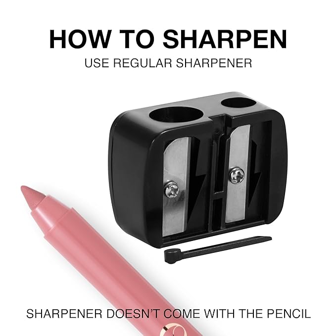 Long-Lasting & Waterproof Lip Liner Pencil – Oral Fixation – Precision Application with Sharpenable Tip (FRENCH KISS)