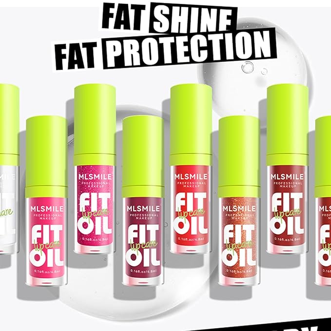 4 Colors Fat Oil Lip Gloss, Lip Oil Lip Glaze Hydrating Lip Glow Oil Big Brush Head Moisturizing Lip Gloss, Shiny Transparent Tinted Plumping Lip Oil Long Lasting Nourishing Non-sticky (04#)