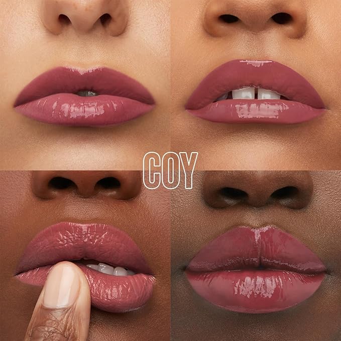 Maybelline Super Stay Vinyl Ink Longwear No-Budge Liquid Lipcolor Makeup, Highly Pigmented Color and Instant Shine, Coy, Rose Mauve Nude Lipstick, 0.14 fl oz, 1 Count