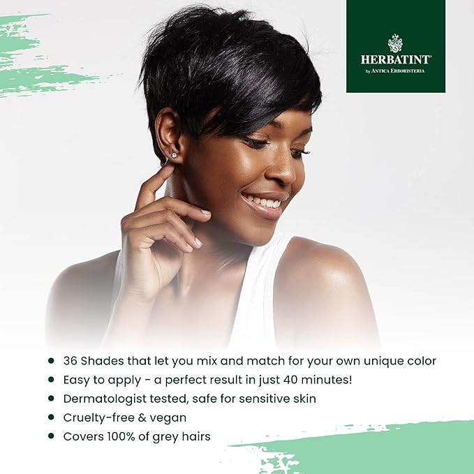 Herbatint Permanent Haircolor Gel, 1N