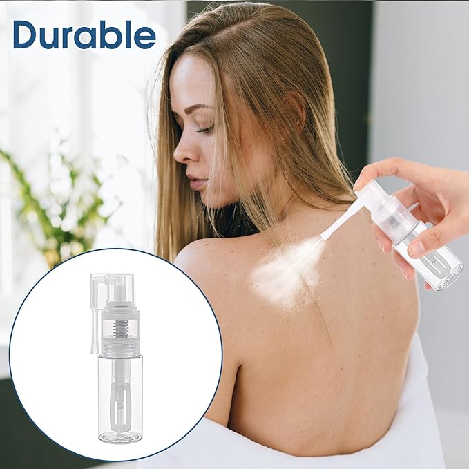 2 Pcs Empty Powder Spray Bottle, Cake Glitte