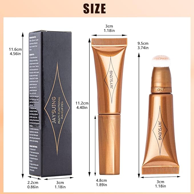 Bronzer Stick Cream Contour Stick Liquid Contour Wand Gold Highlighter)