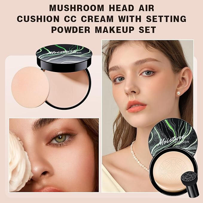 Mushroom Head Air Cushion CC Cream With Setting Types (Natural)