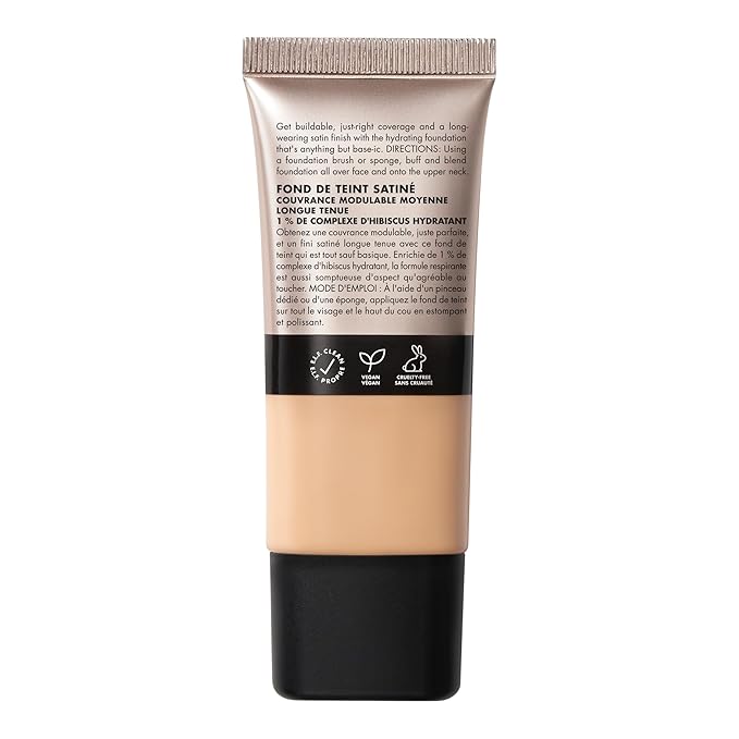 e.l.f. Soft Glam Foundation, Medium Coverage, Long-Lasting & Light Neutral