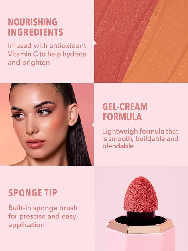 SHEGLAM Color Bloom Dayglow Liquid Blush Makeup for - Devoted