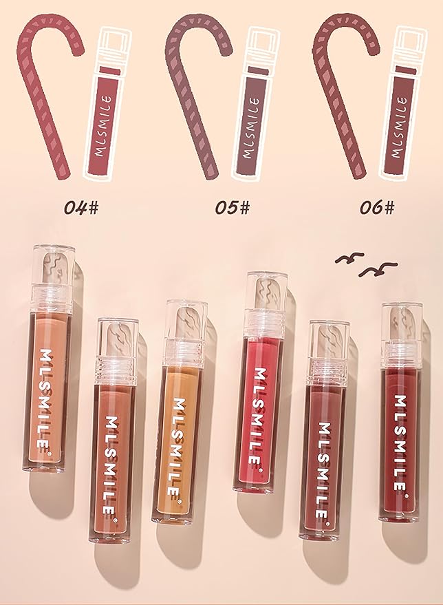 3Pcs Lip Gloss Collection Makeup Set, Shimmery Smooth Lip Glosses for for Girls Women, Soft Liquid Long Lasting Lip Glosses Set with Rich Varied Colors 02