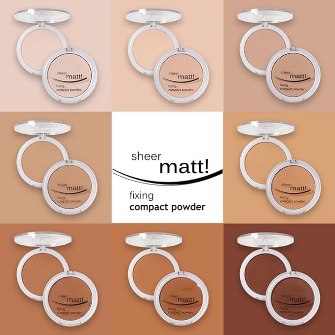 MAEPEOR Pressed Powder 8 Colors Oil Control Matte Natural Beig)