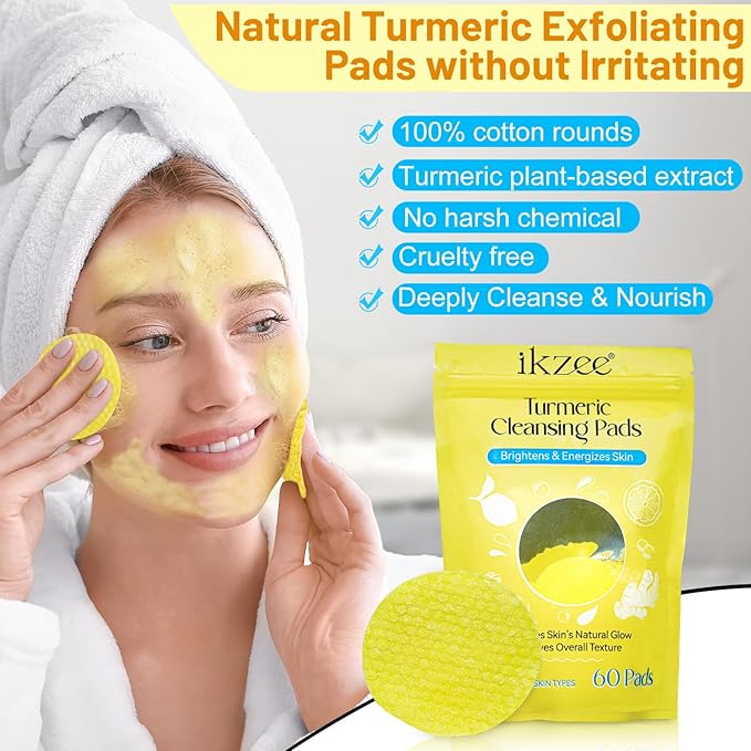 120 pads turmeric cleansing pads