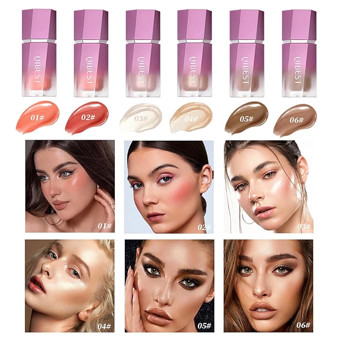 Soft Liquid Contour Stick, Liquid Face Bronzer Stick Makeup,06 Brown