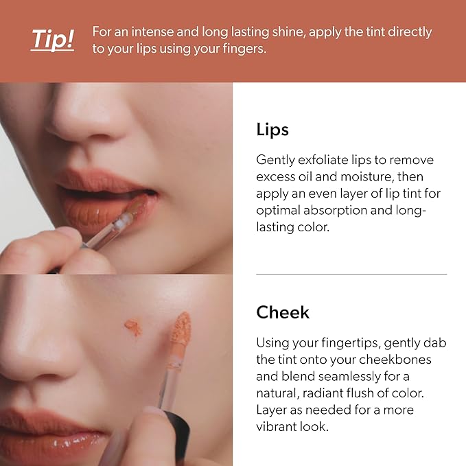 ENTROPY Makeup 2-in-1 Charm Shiny Glowy Lip & Cheek Gloss Tint Keychain, High Pigment Glossy Lip Color & Plumping Gloss, C9 Berly Charm