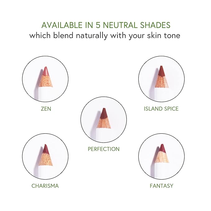 Honeybee Gardens Irresistible Lip Liner In Fantasy, Deep Red Berry Color, Long-Lasting, Gluten-Free, Vegan, 0.04 oz